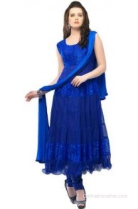 MadhavEnterprise Brasso, Net Printed Semi-stitched Salwar Suit Dupatta Material